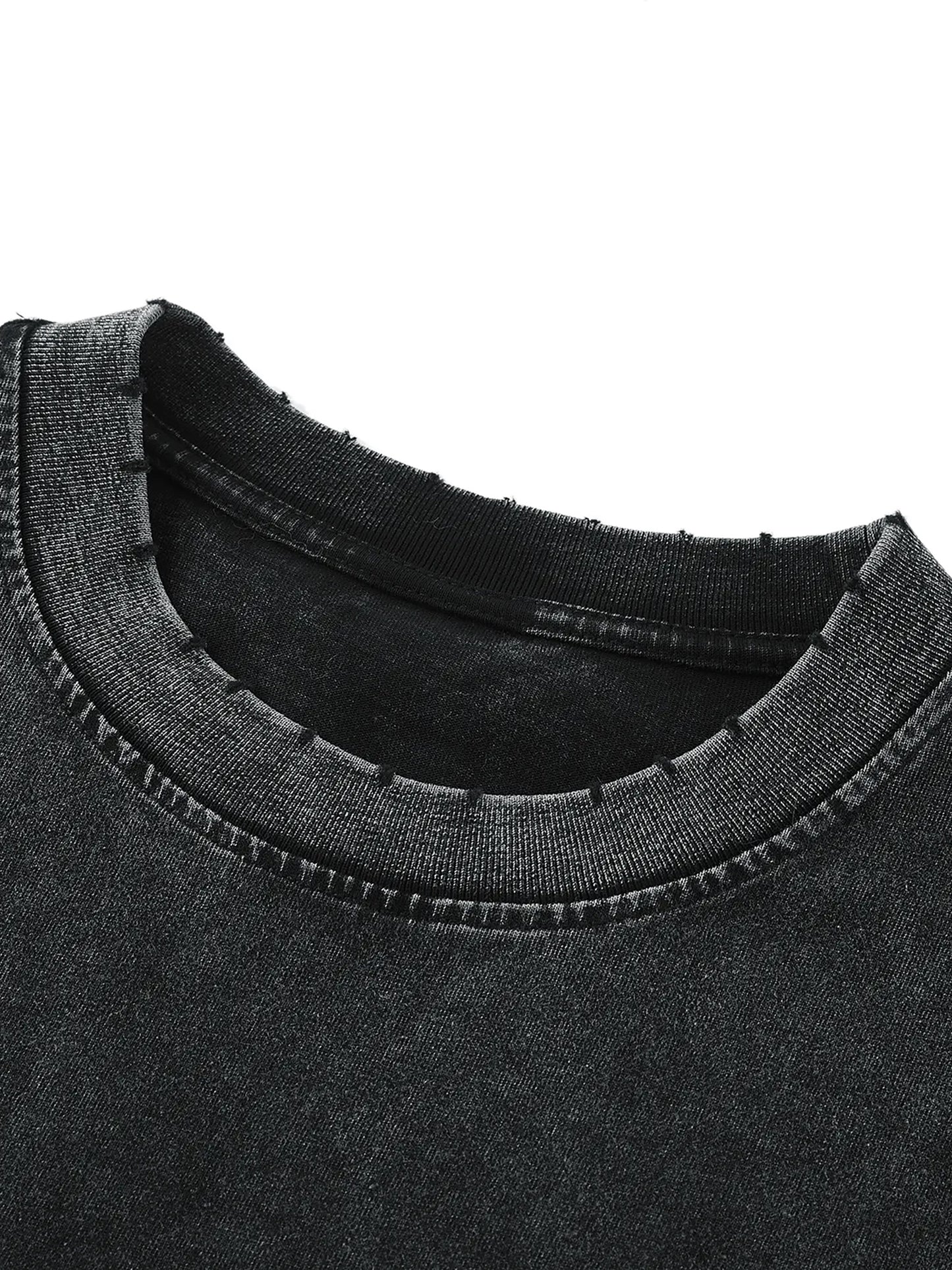 BOLO Snow Washed Frayed Hem Tank Top
