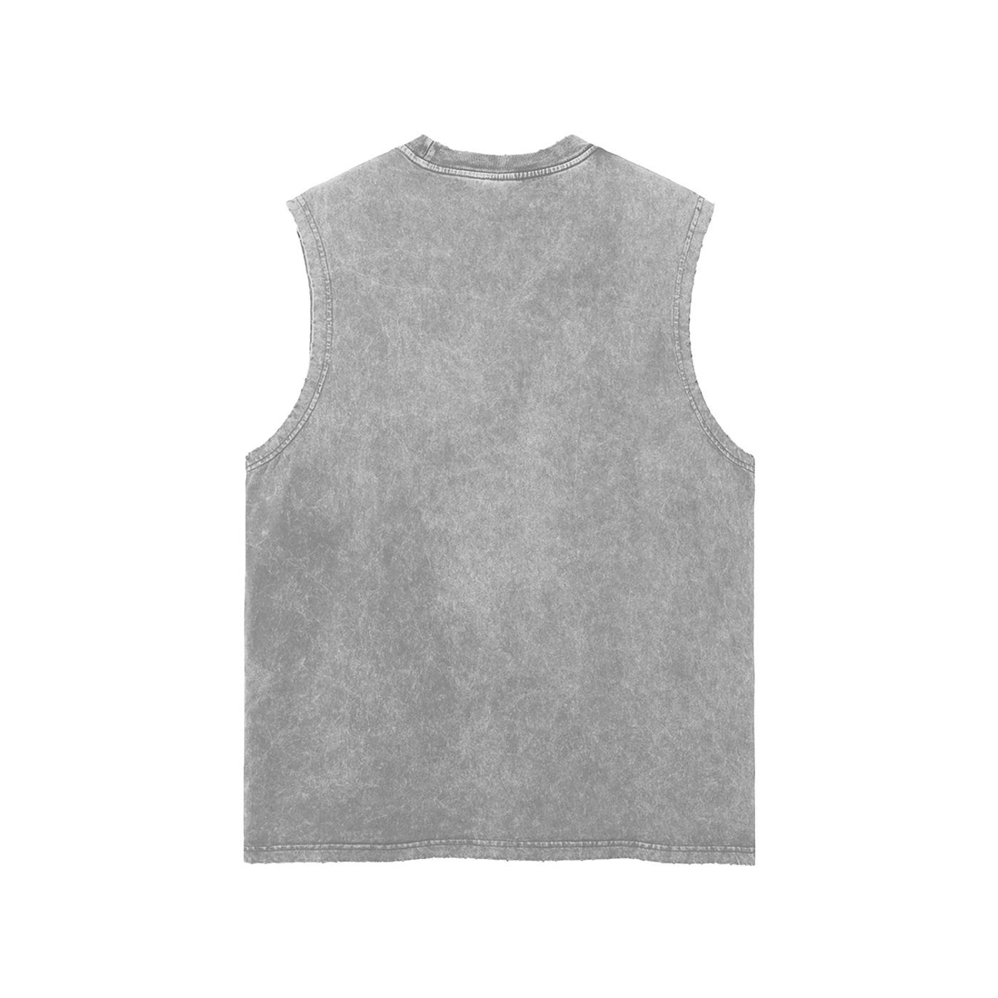 BOLO Snow Washed Frayed Hem Tank Top