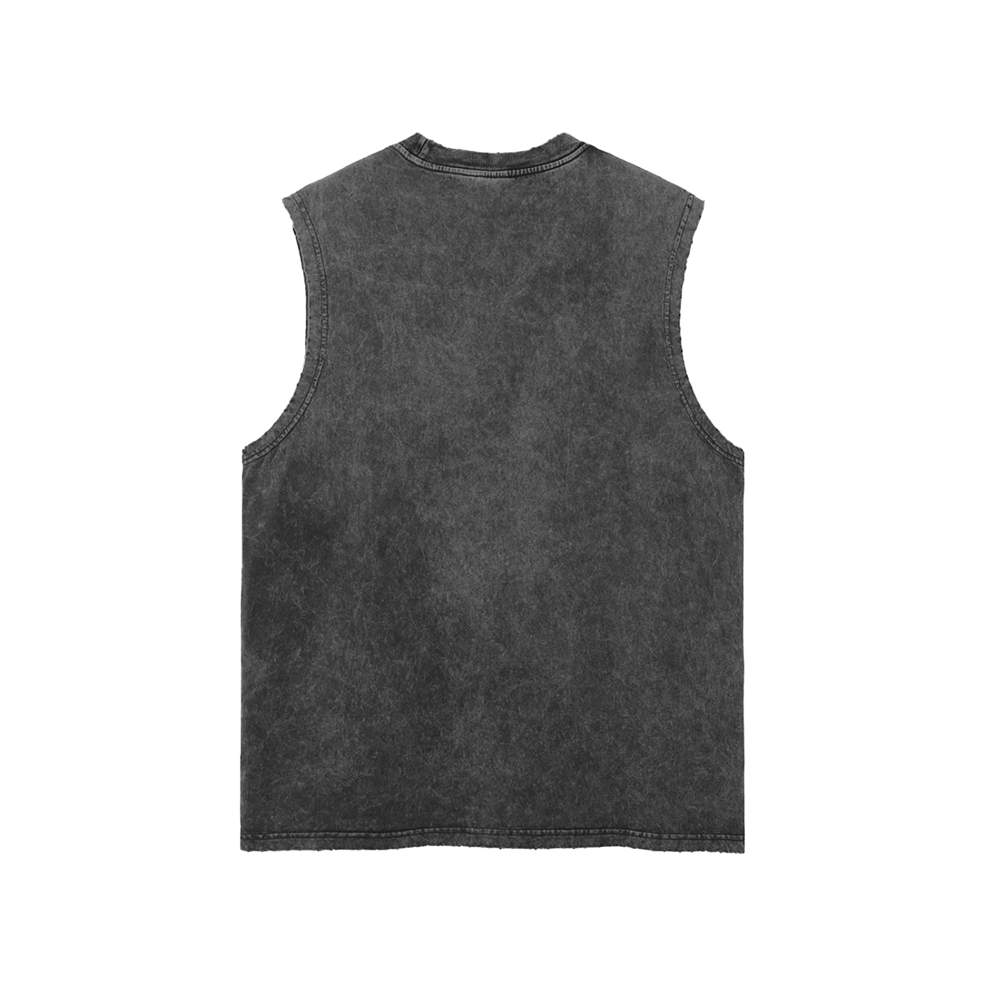 BOLO Snow Washed Frayed Hem Tank Top