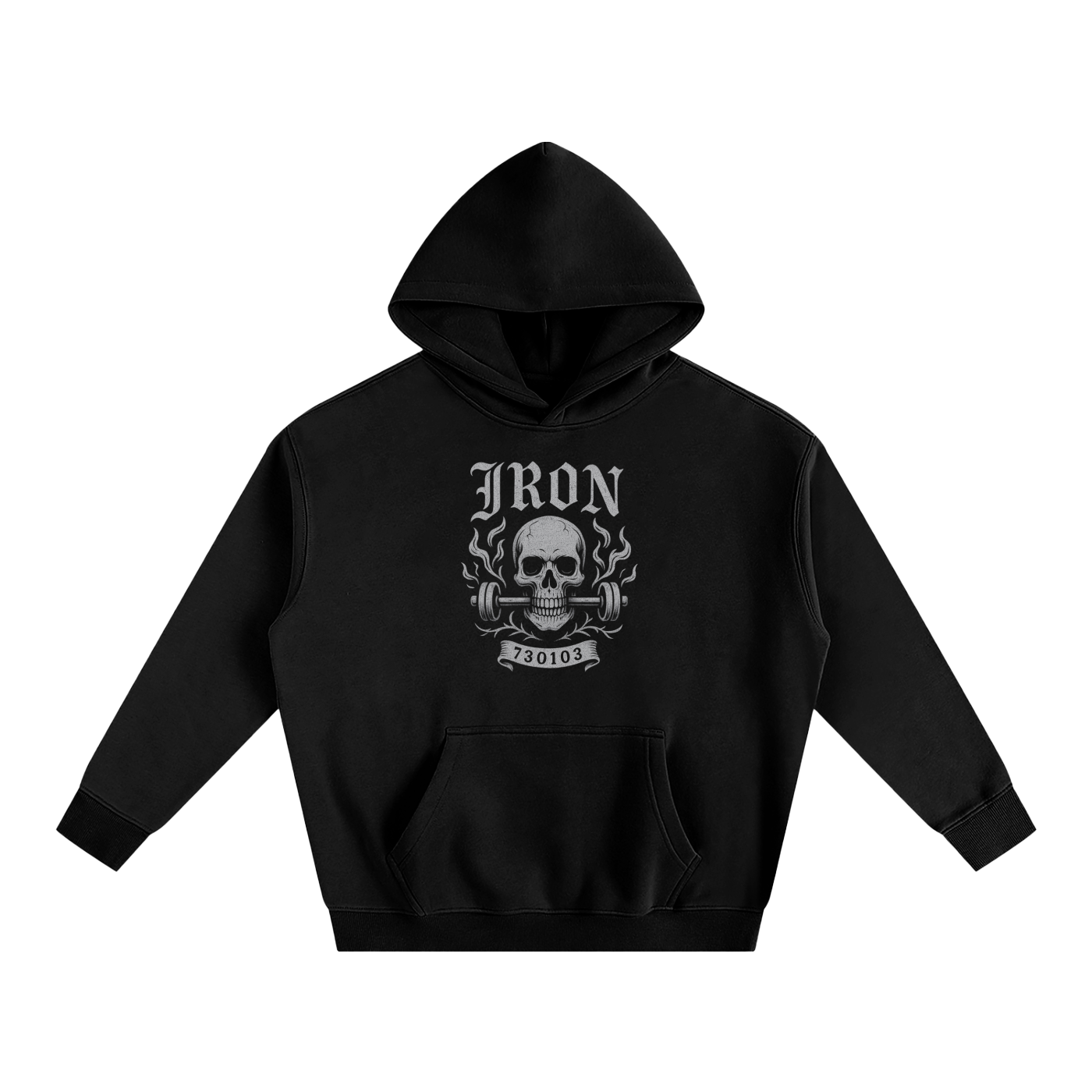 Iron Oversize Fleeced Hoodie