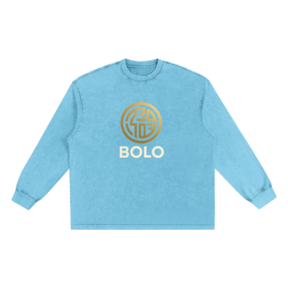 BOLO Snow Washed Frayed Edge T-Shirt