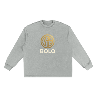 BOLO Snow Washed Frayed Edge T-Shirt