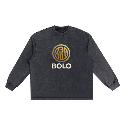 BOLO Snow Washed Frayed Edge T-Shirt