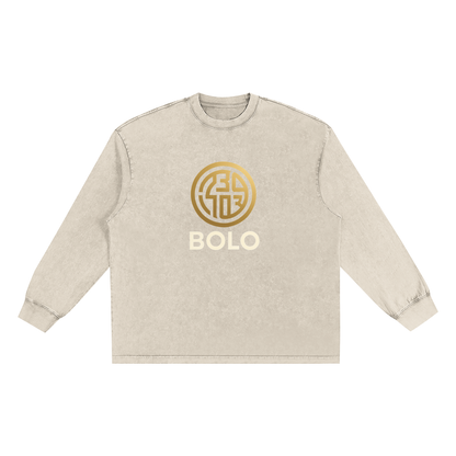 BOLO Snow Washed Frayed Edge T-Shirt