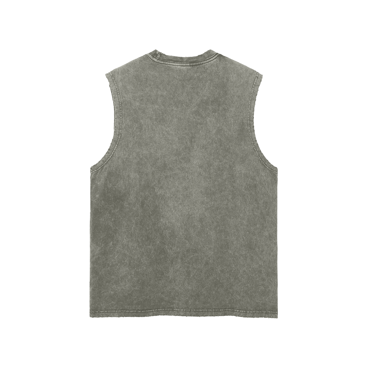 BOLO Snow Washed Frayed Hem Tank Top
