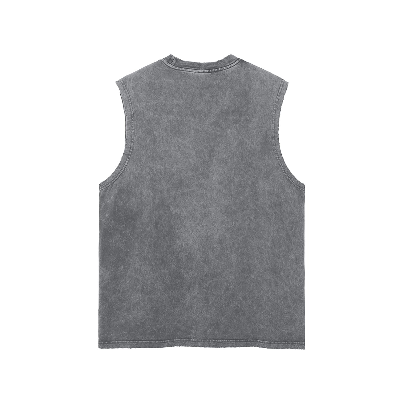 BOLO Snow Washed Frayed Hem Tank Top