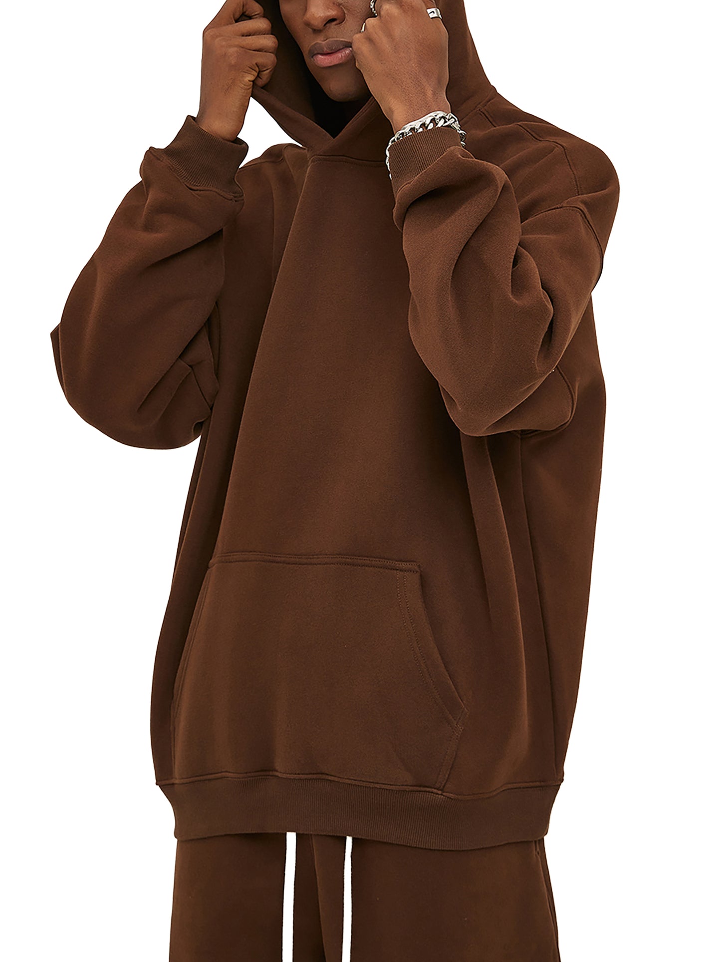Iron Oversize Fleeced Hoodie