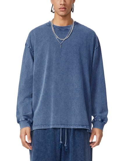 BOLO Snow Washed Frayed Edge T-Shirt